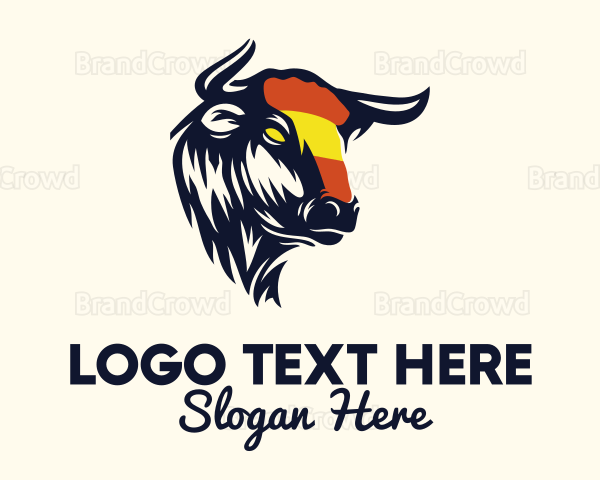 Spanish Bull Animal Logo