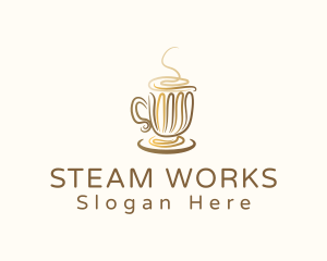 Steam - Coffee Cup Cafe logo design