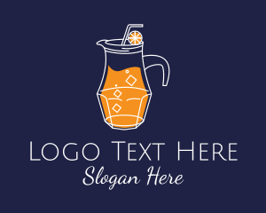 Juicer - Orange Juice Pitcher logo design