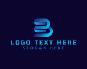 Media Studio Letter B logo design