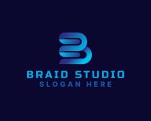 Media Studio Letter B logo design