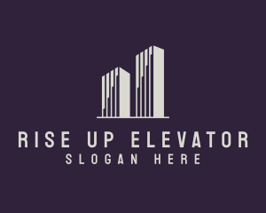 High Rise Tower Property logo design