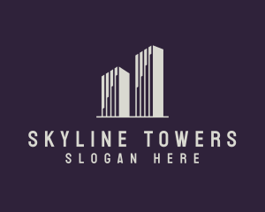 High Rise Tower Property logo design