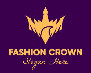 Golden Bird Crown logo design