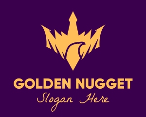 Golden Bird Crown logo design