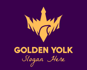 Golden Bird Crown logo design