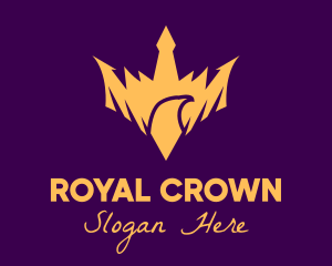 Golden Bird Crown logo design