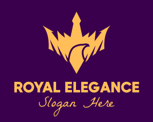 Regalia - Golden Bird Crown logo design