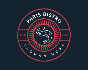 Marine Shrimp Restaurant logo design