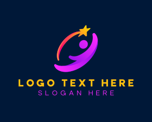 Human - Star Leadership Entertainment logo design