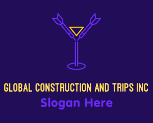 Drink - Darts Drinking Bar logo design