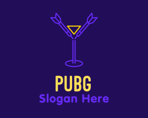 Nightclub - Darts Drinking Bar logo design