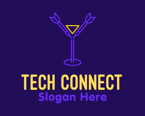 Neon - Darts Drinking Bar logo design