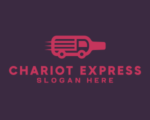 Express Wine Bottle logo design