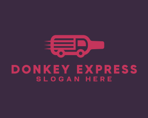 Express Wine Bottle logo design