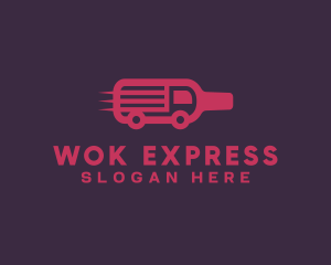 Express Wine Bottle logo design