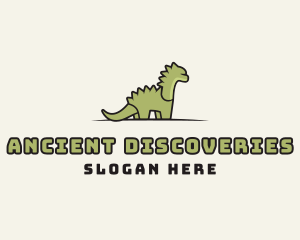 Cartoon Dinosaur Reptile logo design