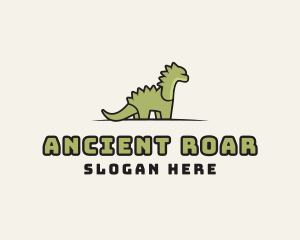 Cartoon Dinosaur Reptile logo design