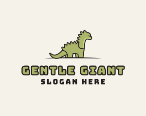 Cartoon Dinosaur Reptile logo design