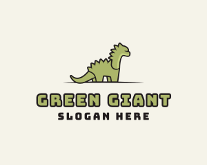 Cartoon Dinosaur Reptile logo design