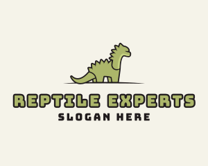 Cartoon Dinosaur Reptile logo design