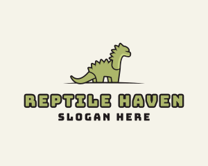 Cartoon Dinosaur Reptile logo design