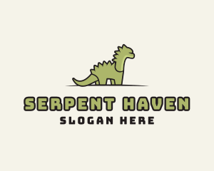 Cartoon Dinosaur Reptile logo design