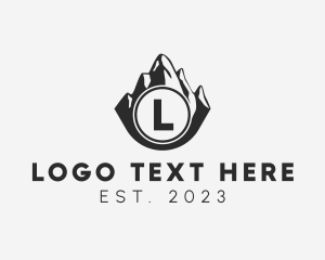 Rustic - Mountain  Valley Nature Camping logo design