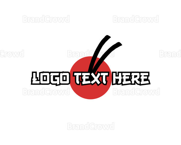 Japanese Asian  Wordmark Logo