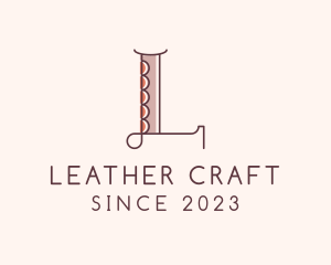 Leather - Ornate Retro Buttons Letter L logo design