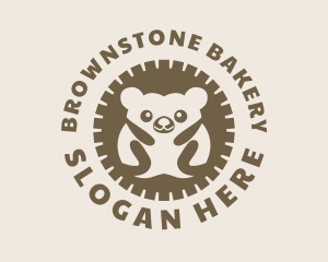 Brown Wild Hedgehog  logo design