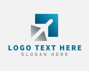 Business - Airplane Shipment Delivery logo design