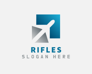 Airplane Shipment Delivery Logo