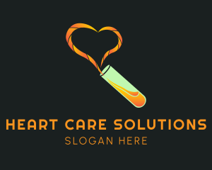 Tube Liquid Heart logo design