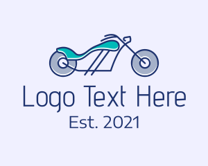 Travel Vlogger - Motorcycle Race Biker logo design