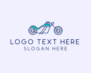 Motorcycle Race Biker  logo design