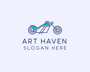 Motorcycle Race Biker  logo design