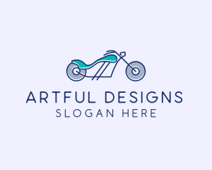 Motorcycle Race Biker  logo design