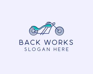 Motorcycle Race Biker  logo design