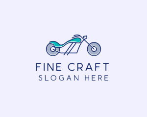 Motorcycle Race Biker  logo design