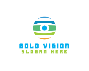 Surveillance Camera Eye logo design