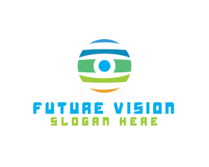 Surveillance Camera Eye logo design