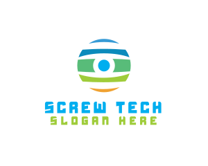 Surveillance Camera Eye logo design