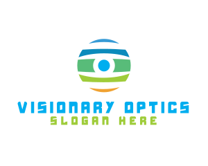 Optometry - Surveillance Camera Eye logo design