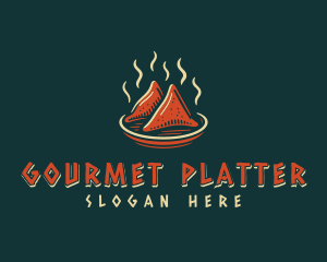 Samosa Indian Gourmet logo design