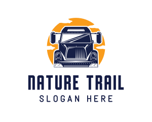 Trail - Truck Trail Delivery logo design
