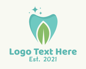 Molar - Mint Dental Tooth logo design