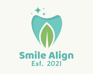 Orthodontics - Mint Dental Tooth logo design