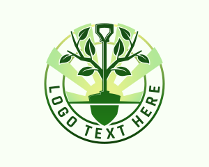 Plant - Tree Shovel Plant logo design