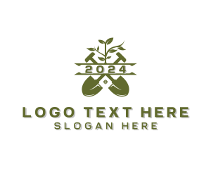 Planting - Landscaping Garden Shovel logo design